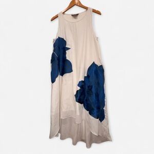 Ranna Gill x Anthropologie Bluebell Embroidered High Low Dress M floral flowy💙✨